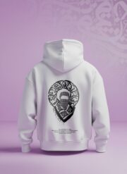 هودي أبيض (Oversized) - فلسطيني