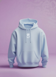 هودي بيبي بلو (Oversized) - "البرواز الزخرفي" - Image 2